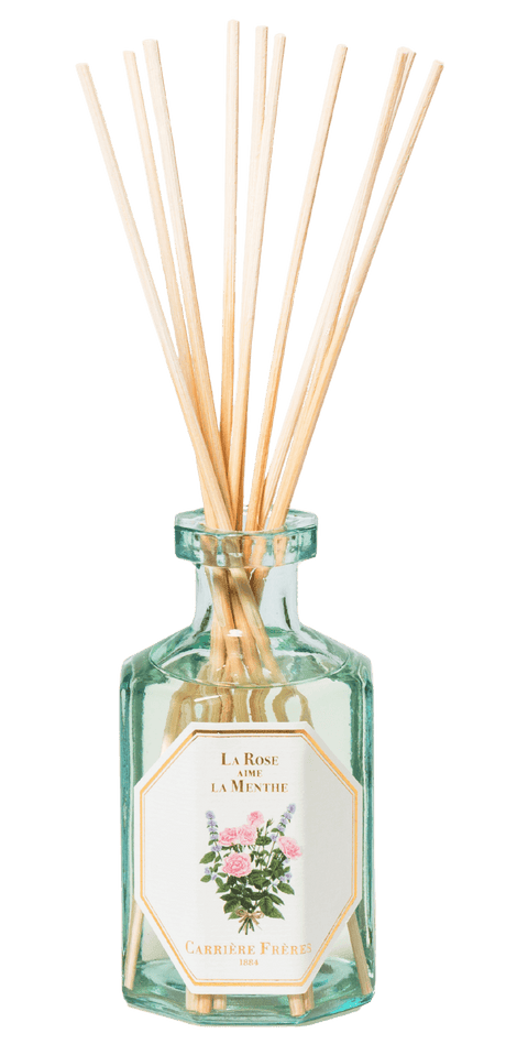 's Carrière Frères La Rose Aime La Menthe Rose Mint Diffuser - Bellini's Skin and Parfumerie 